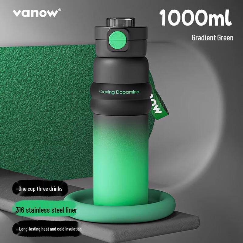 Vanow Unisex Large Capacity Stainless Steel Insulated Sports Bottle