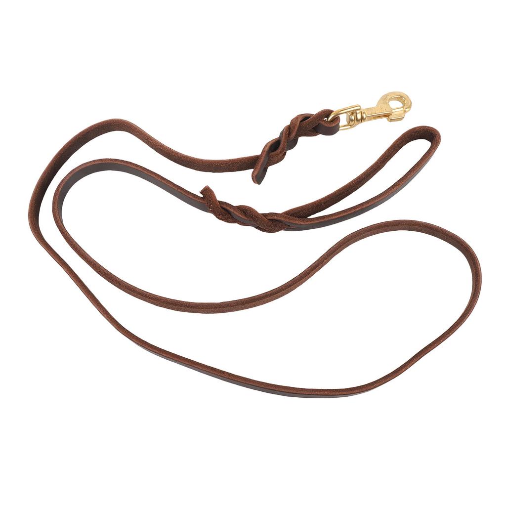 Artificial Leather Dog Leash Soft and Comfortable Pet Training Rope with Snap Hook for Outside