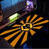 Flammende Wölfe Emblem Wanderer Mauspads, Gummibasis, Mauspads für Gamer und Bürogebrauch, Gaming Schreibtisch , Leicht zu reinigende Matte Weihnachtsgeschenke für Fans