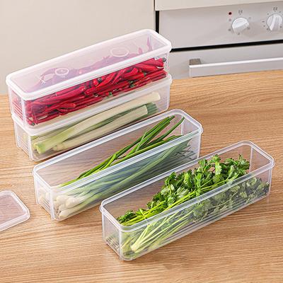 Frische Box Nudel Kunststoff Lebensmittelkonservierung Versiegelte Box Rechteck Obstbehälter Kühlschrank Lagerung Küche Versorgung Home Tool