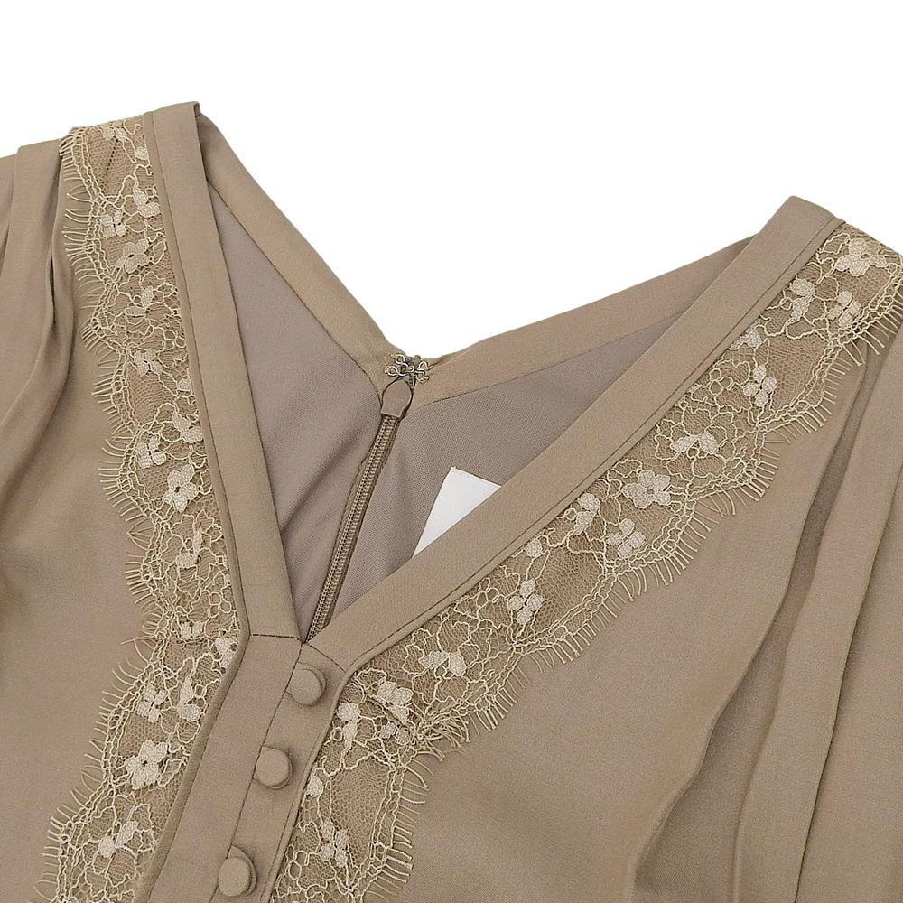 AMERI FLARE SATIN DRESS Women's Beige S Dress S beigeUsed