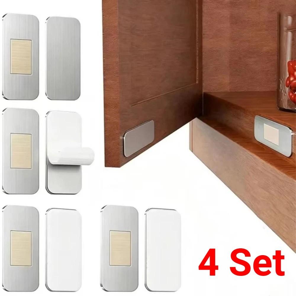 4 Set Stainless Steel Drawer Magnet Self-Adhesive Cabinet Catch  Furniture DIY