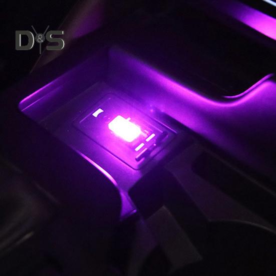 Oświetlenie nastrojowe w samochodzie Oświetlenie otoczenia LED USB Wtyczka USB Dekoracja lampka nocna Uniwersalne akcesoria do wnętrza samochodu