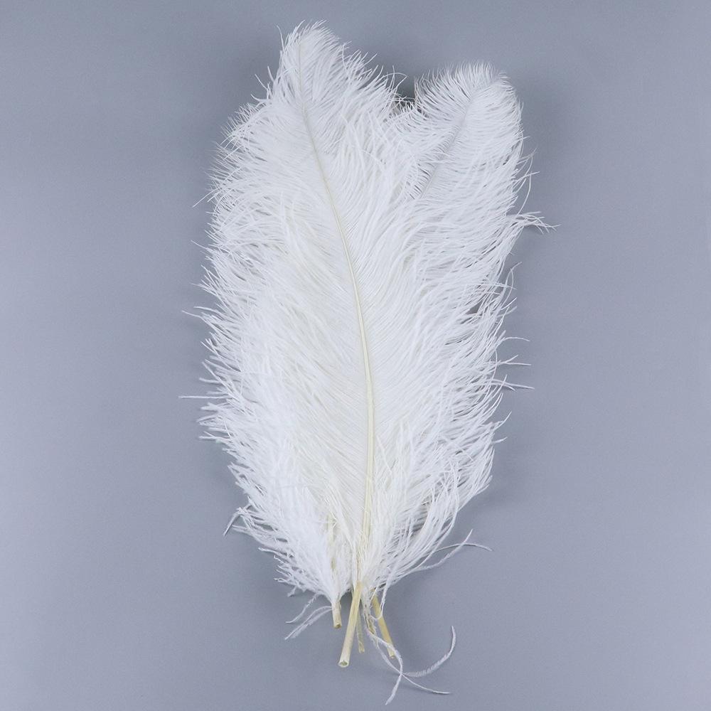 Struisvogelhaar 60-65Cm Zuid-Afrikaans Geïmporteerd Veer Sieraden Accessoires Mode Populair Decoratieve Ornamenten Dons Katoen