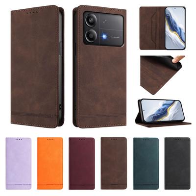 Luxury Magnetic Flip Leather Shockproof Wallet Phone Cover with Card Slot for Xiaomi POCO X7 X7 Pro X6 Neo X6 X5 X4 X3 Pro X3 GT