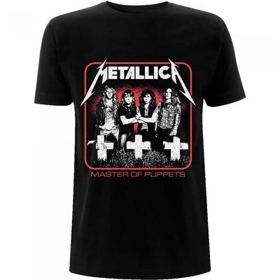 Metallica Unisex Adult Master Of Puppets Vintage Photo Cotton T-Shirt