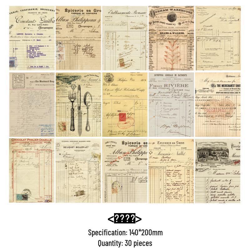 Yan Youmei Dekorationssticker im Vintage-Stil: Kreatives Journal-Set mit 8 Designs