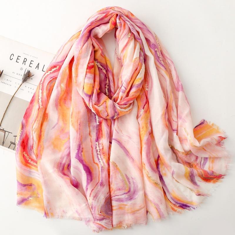 88*190Cm Luxury Women Long Viscose Scarf Bohemian Styles Paisley Pattern Cotton Linen Shawl Lady Tassel Muslim Hijab Wrap