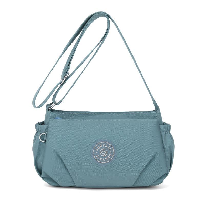 Damentasche Sommer neue Nylontasche plissierte Schultertasche Trend Mutter Umhängetasche Handy kleine quadratische Tasche