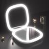 Travel Mirror With Light Magnification 1X Or 5X Touch Button Travel Magnifying Mirror For Gathering Dating Traveling