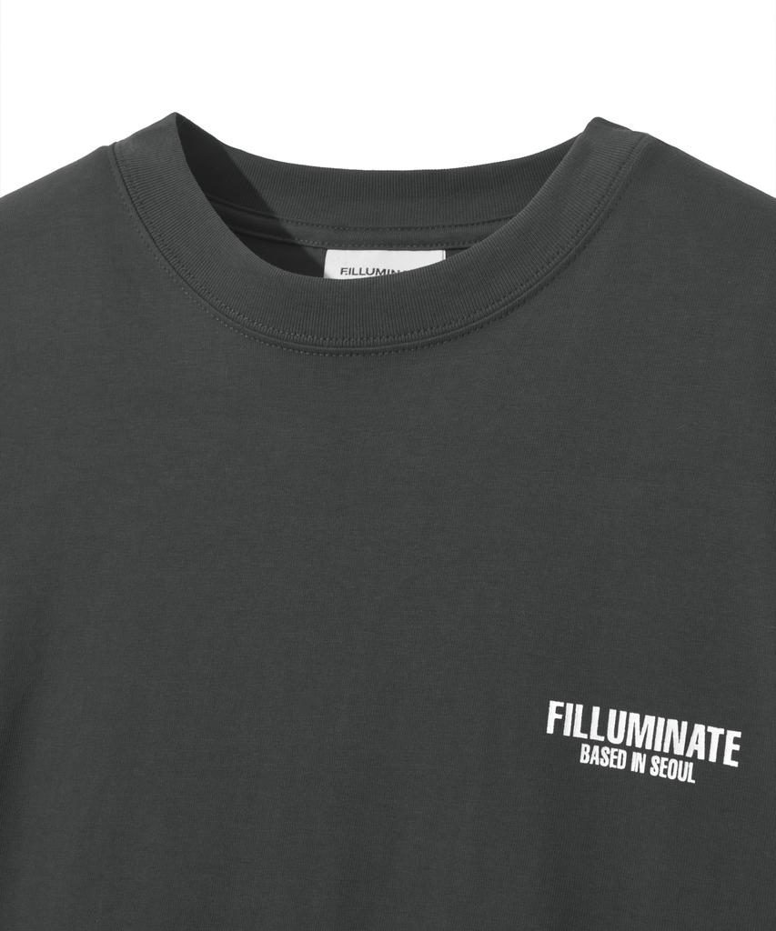 FILLUMINATE Contrast Graphic T-Shirt - Charcoal