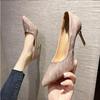Crystal Queen 6CM Pointed Toe Bride Wedding Shoes Cinderella Prom Rhinestone Mary Janes High Heels Thin Heels Mary Jane Shoes