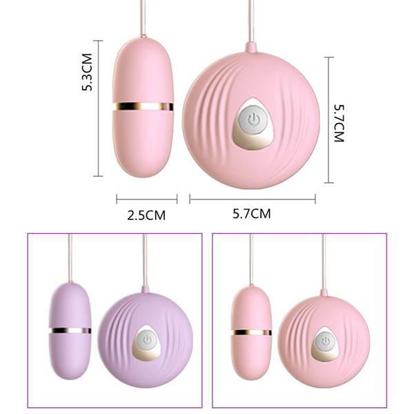 Kraftig vibrerende egg Bullet Vibrator Multispeed Fjernkontroll Silikon Voksen Sexleketøy for kvinner