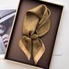 Luxury Square Scarf For Women Elegant Ladies Floral Hijab Neckerchief Shawl Soft Stain Imitation Silk Scarves For Travel Beach