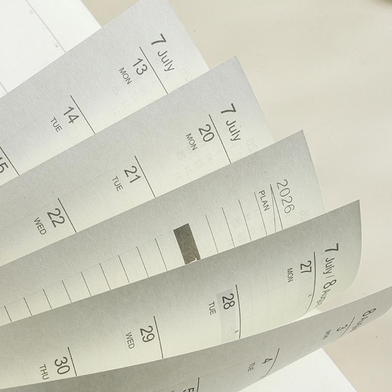 A 5 2026 Schedule Notebook Journaling Notebooks Leather Calendar Planner Monthly Planner for Home Office School Supplies