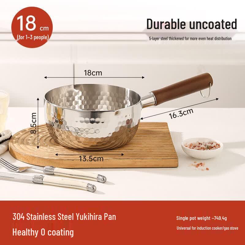 Qiwei Stainless Steel Mini Milk & Baby Food Yukihira Pot