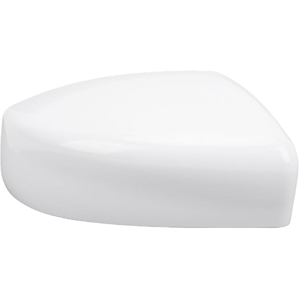 Side Mirror Cover Exterior Rearview Wing Mirror Housing Cap Unpainted White Replacement for Sentra 2012-2019 (without Turning Light Version) Right
