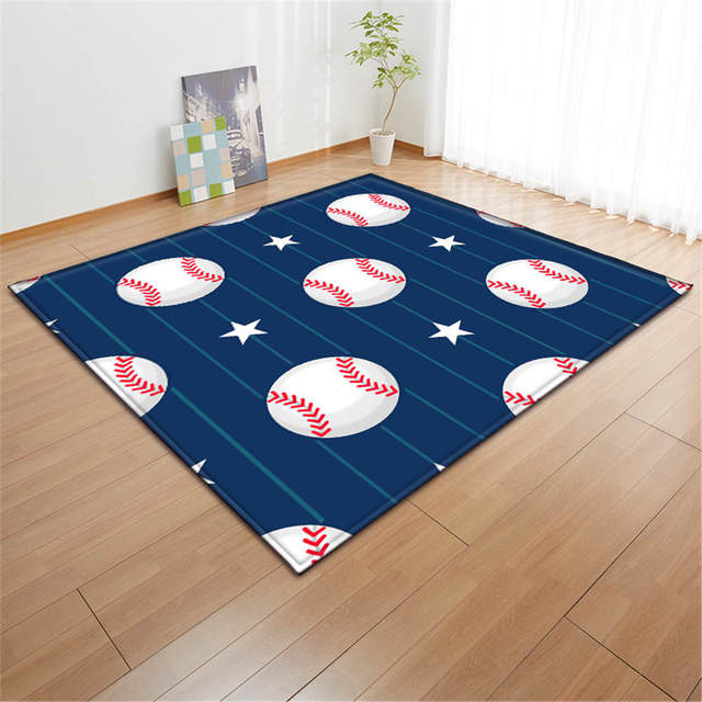 Home Decoration Living Room Carpet 3d Print Pattern Boy Bedroom Room Decoration Basketball Children 'S Room Game Kitchen Carpet