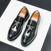 Leather Shoes Man Casual Loafers Luxury Design Slip On Male Dress Shoes Leisure Style Big Size Good Wear-resistant Sole