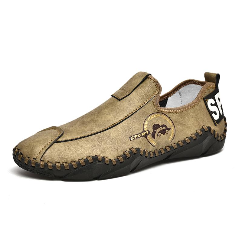 

Мужская обувь из натуральной кожи ручной работы, повседневные слипоны-лоферы, дышащая кожаная обувь, мужские мокасины, распродажа, обувь для улицы, большие размеры 41