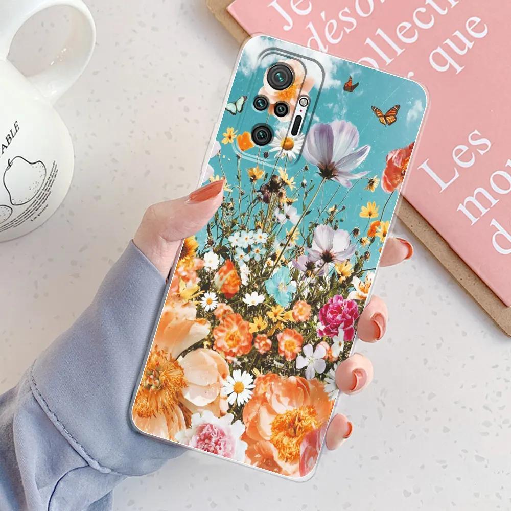 For Redmi Note10 Case Note 10s Back Cover Note 10 5G Case Clear Phone Funda Redmi 10 10C Soft Silicone Case For Redmi Note10 Pro