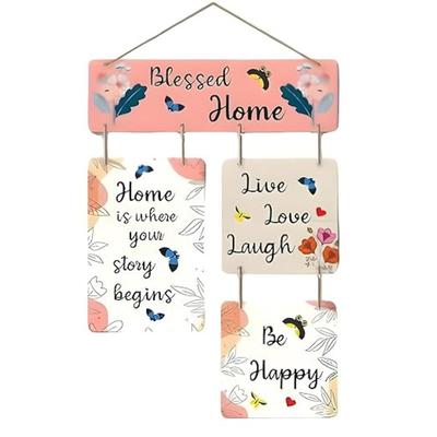Wandkunst MDF Holz zum Aufhängen für Wohnzimmer | Schlafzimmer | Heimdeko | Büro | Geschenk | Zitate Artikel Hausdekoration, Dekorative Hängeartikel