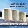 Waterproof Electrical Circuit Enclosure Box IP65 ABS Electronic Project Wire Junction Box Transparent Waterproof Outdoor Plastic