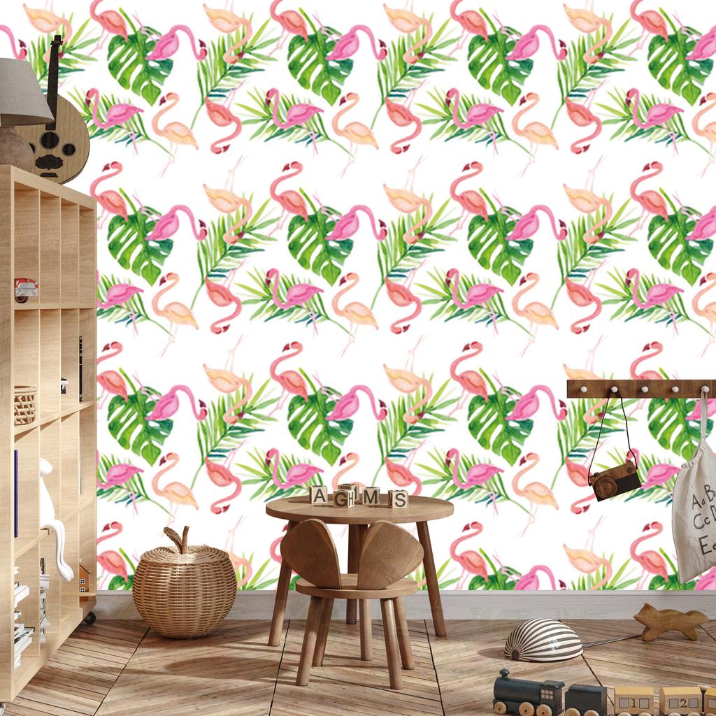 Leaves wallpaper for living room and bedroom 50x1000