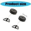 Pack Of 2 Replacement Petrol Fuels Oil Caps Suitable For MS180 MS170 MS018 MS017 Chainsaws Easy To Install Black Plastic