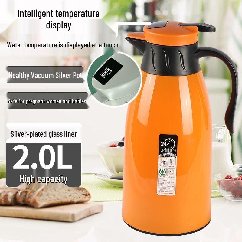 Smart Press-Type Insulated Water Bottle for Dorms and Homes - Perfect for Tea or Hot Water