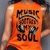 European and American Fashion Versatile Printed Women's Vest
