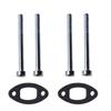 Muffler Gasket Kit Gasket Bolts Kit Replacement Muffler Parts