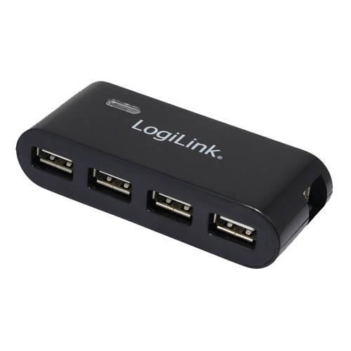 Concentrateur USB 2.0 - LOGILINK - UA0085 - 4 Ports - Plug and Play - 480 Mbit/s