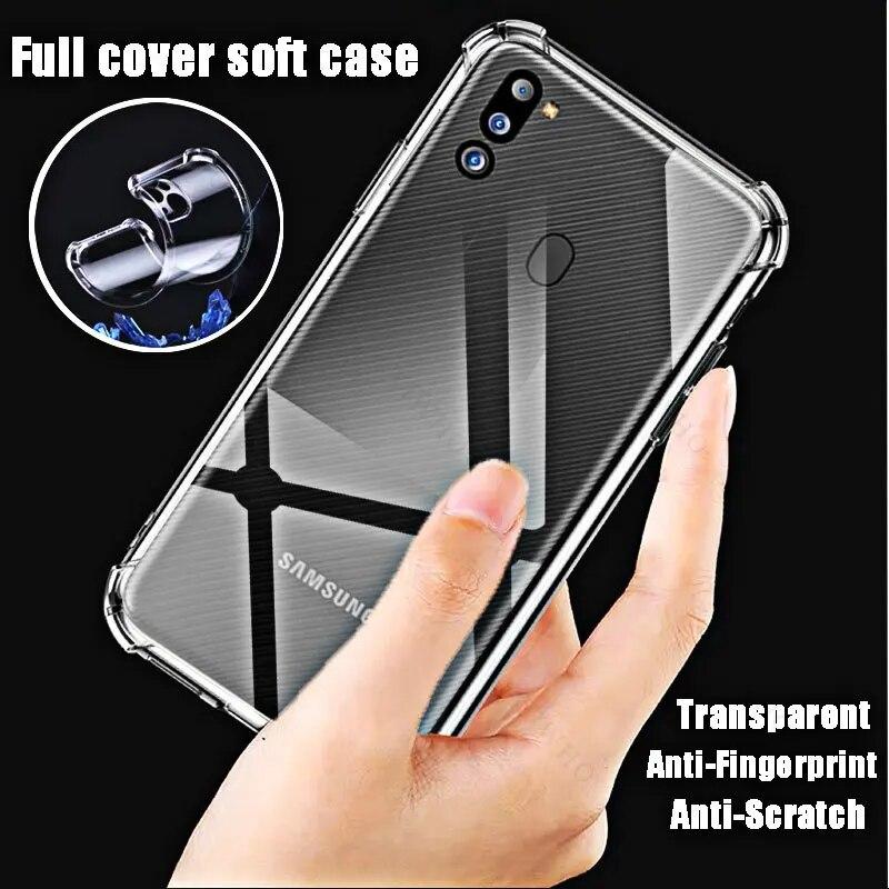 Soft Silicone Shockproof Case for Samsung Galaxy M21 2021 HD Transparent for Sumsung M 21 2021 6.4" SM-M215G Covers Shell Safety
