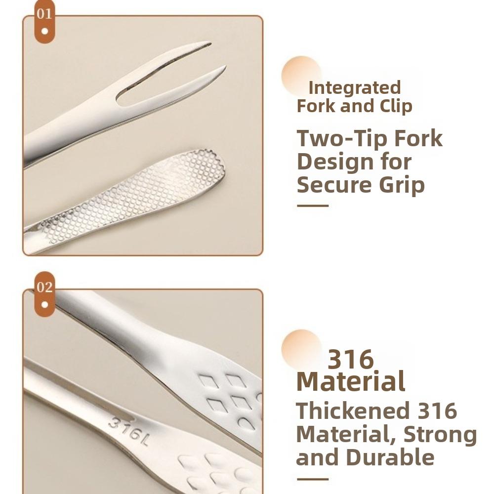 Non-Slip Barbecue Tongs Stainless Steel Kitchen Tongs Cooking Tweezers  Kitchen Cooking