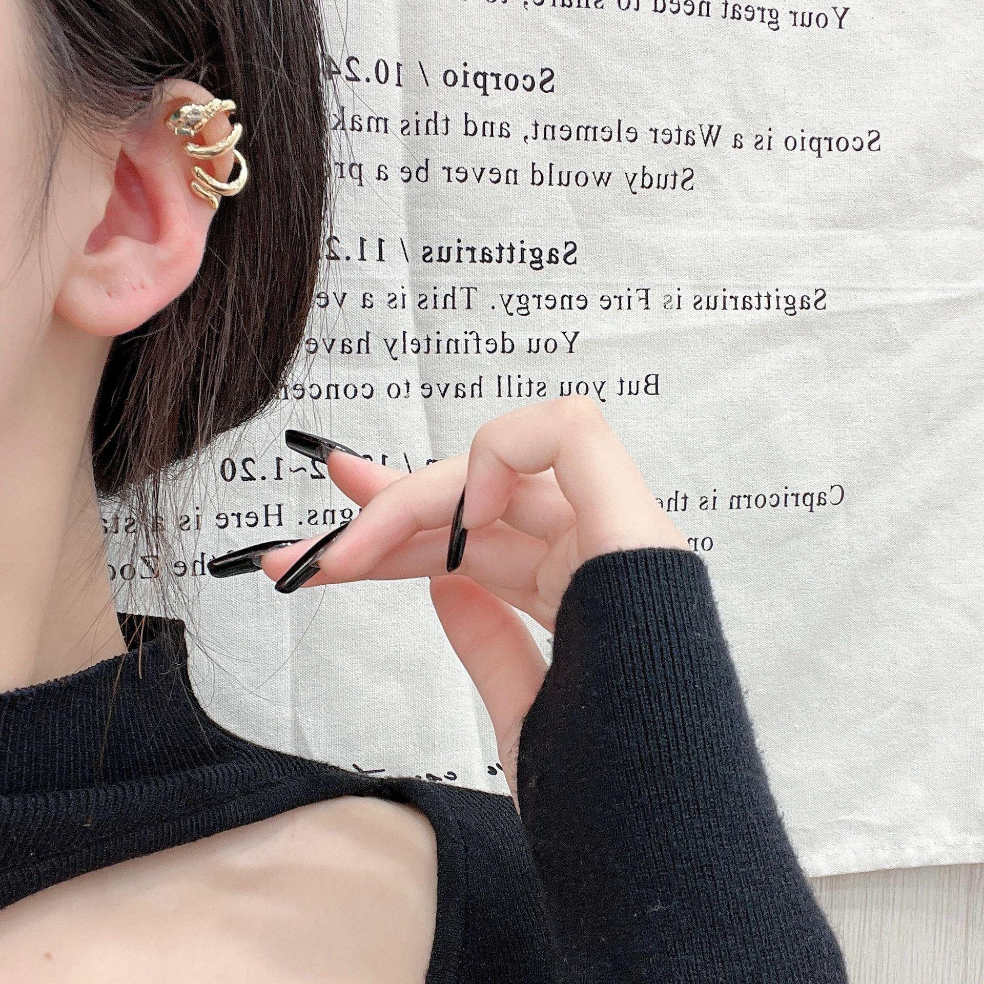 

Роскошные серьги-змеи во французском стиле — модный, уникальный дизайн для элегантных женщин AE092 золотой