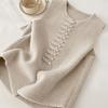 New Women's Autumn Layering Top, Chinese-Style Elegant and Chic Mandarin Button Irregular Cardigan Vest, Outer Sweater