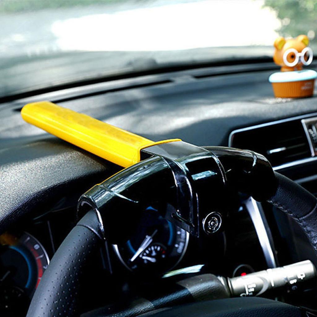 Car Steering Wheel Lock Orange -Theft Clamp High Visibility Clamp for Suv Truck Universal Fit Car Lock