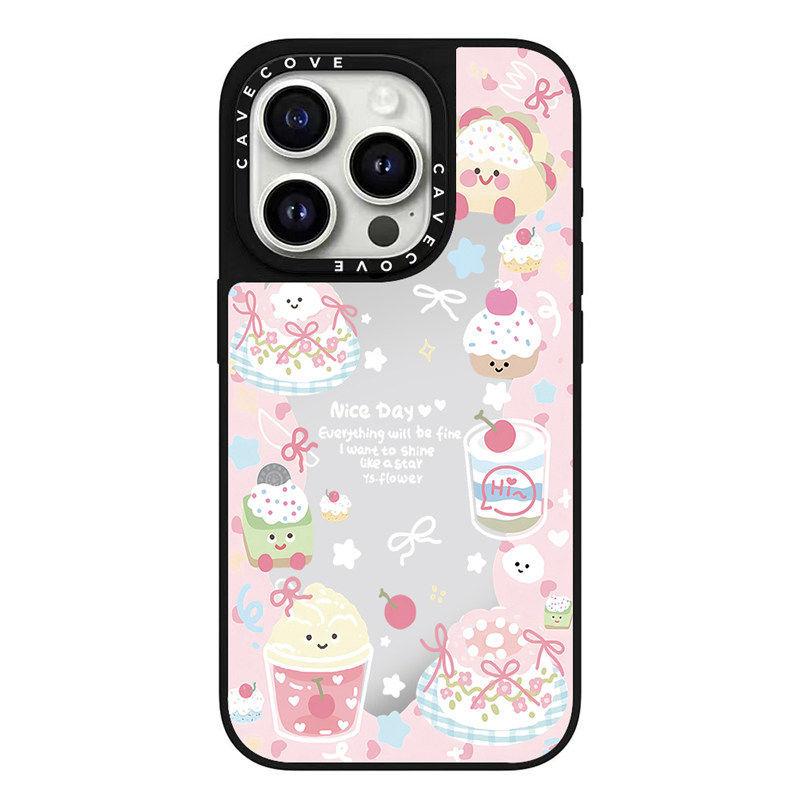 

Doll dessert suitable for iphone17pro mobile phone case 15promax apple 14plus protective case mirror Apple 17promax