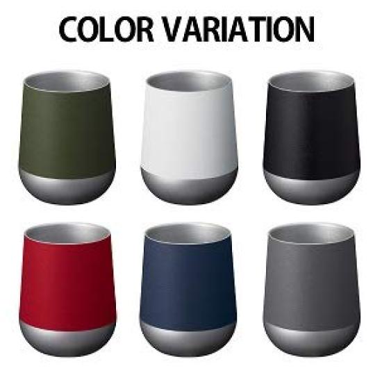 Zalatto Tumbler, Round, Vacuum Insulated, Stainless Steel, Thermostat, ColdHot Insulation, Double-Walled, 310ml, Gray (Men's Stylish Matte Series)