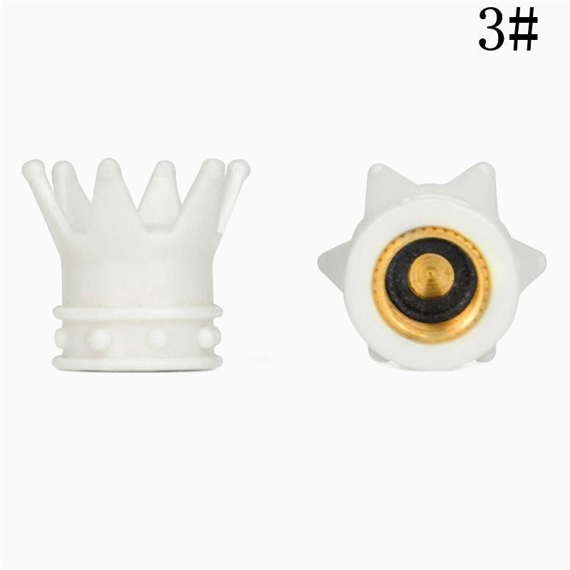 2 X Universal Golden Crown Car Truck Bike Tire Air Valve Stem Caps Wheel Rims Bike Acessorios