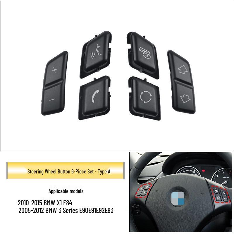 Compatible Steering Wheel Switch Buttons for BMW 3 Series/X1 320/325/E84/E90/E92 (Multifunction)