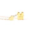 Fashion A-Z 26 Letters Initial Alphabet Heart Necklace Stainless Steel Heart Pendants Necklaces For Women