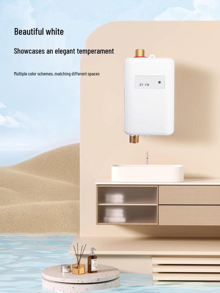 Compact Instant Electric Water Heater for Kitchen & Bathroom - Quick Heating, Constant Temperature, Energy Efficient