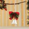 Cross-Border Christmas Bell & Pine Cone Hanging Ornament with Red Berry for Christmas Tree