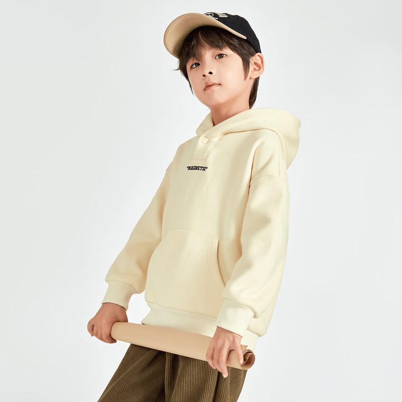 Duoduoja Boys Fleece-Lined Hooded Sweatshirt 110