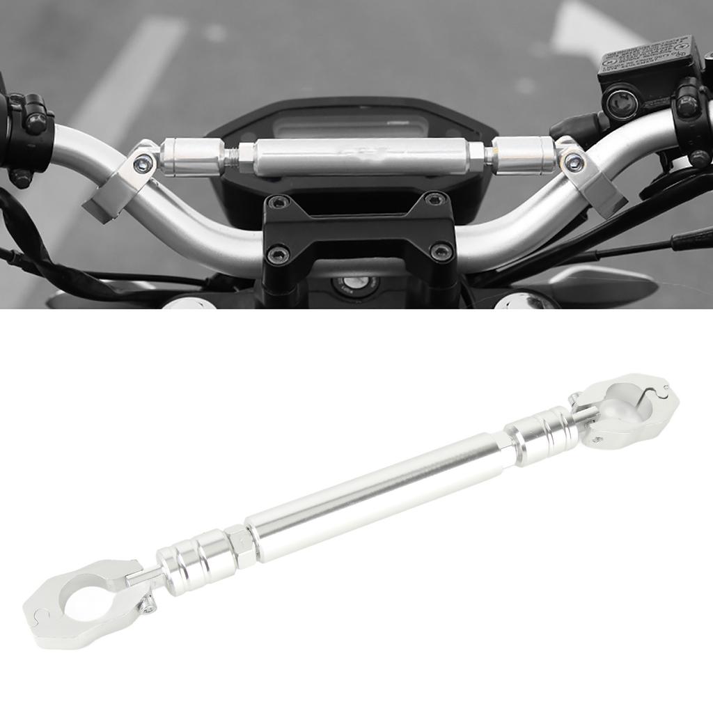 Aluminum Alloy Motorcycle Balance Handlebar Cross Bar Motorbike Accessories (Silver)