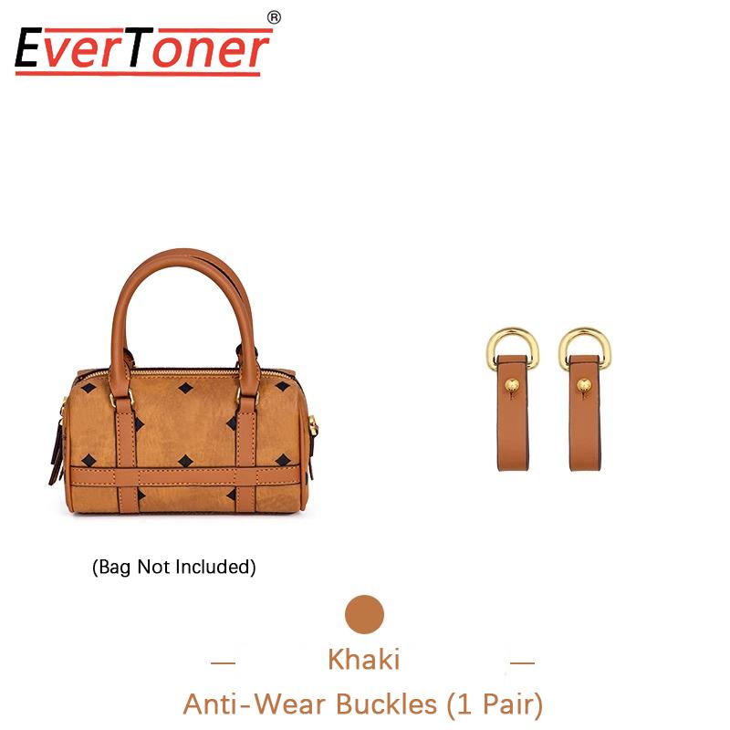 

EverToner Leather Replacement Crossbody Bag Strap for MC-Visetos Boston Bag Shoulder Strap Anti Wear Alloy Chain Accessory хакі