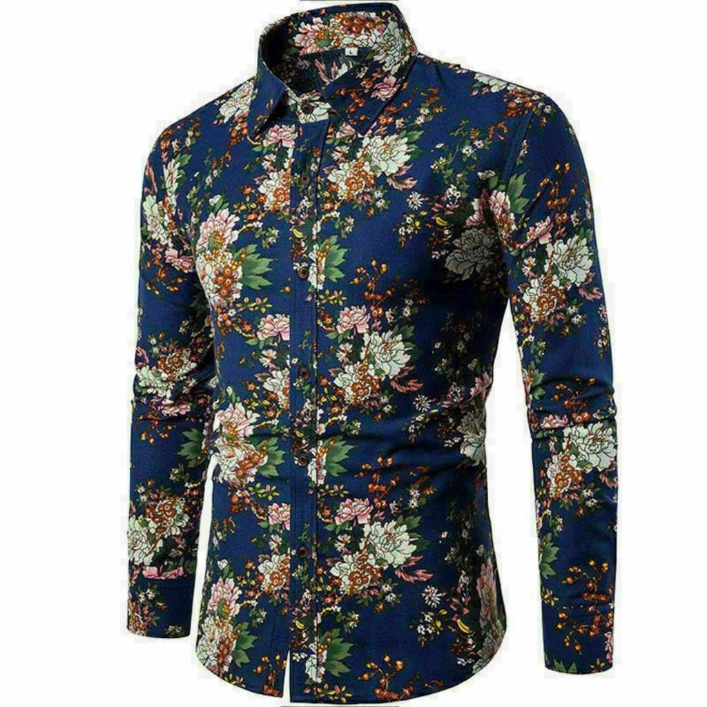 Floral Print Long Sleeve Shirt, Stylish Casual Daily Wear