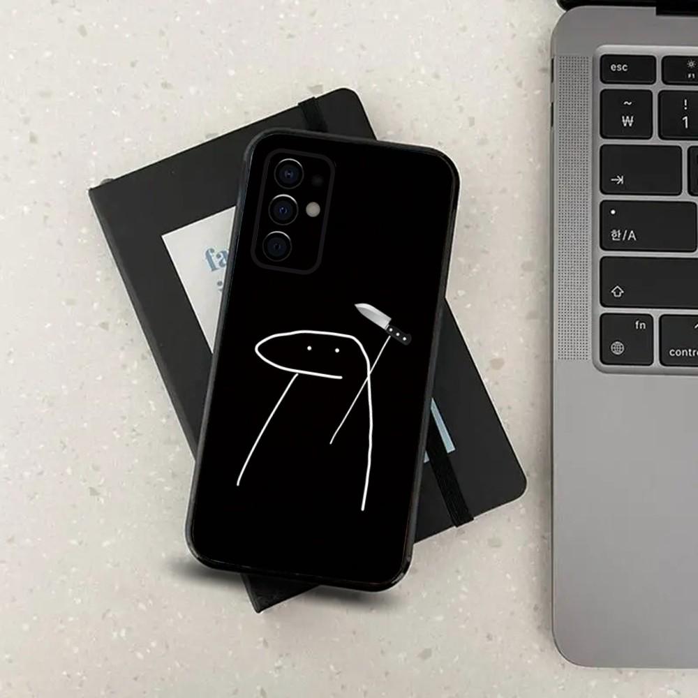 Funny Man Middle Finger Phone Case For Samsung S24,S21,S22,S23,S30,Ultra,S20,Plus,Fe,Lite,Note,10,9,5G Black Soft Cover